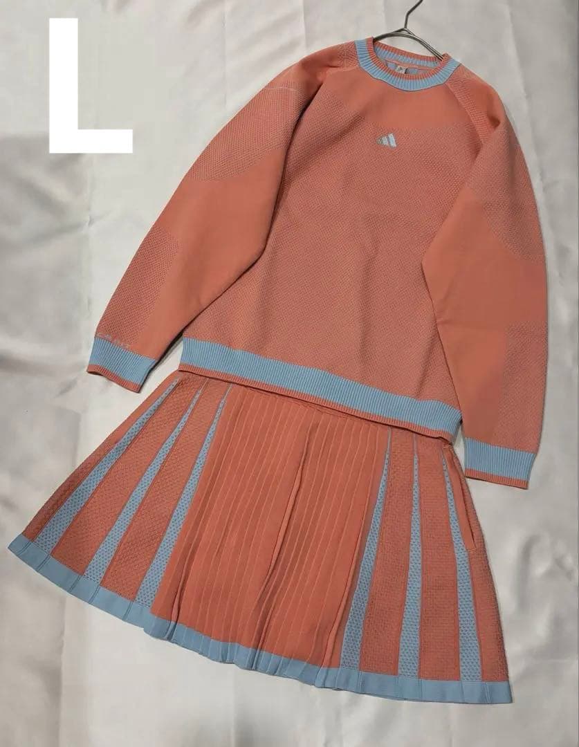 新品adidasゴルフPRIMERKNIT ニットプリーツスカートセットアップ
