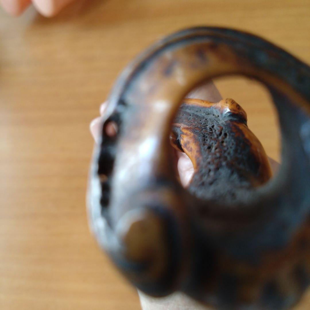 時代物　煙管入れ　煙管置き アンティーク ワラビ　鹿角？