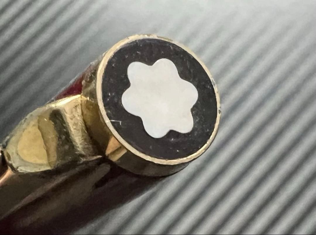 美品 モンブラン 281 ボルドー ボールペン 非売品アタッチメント付