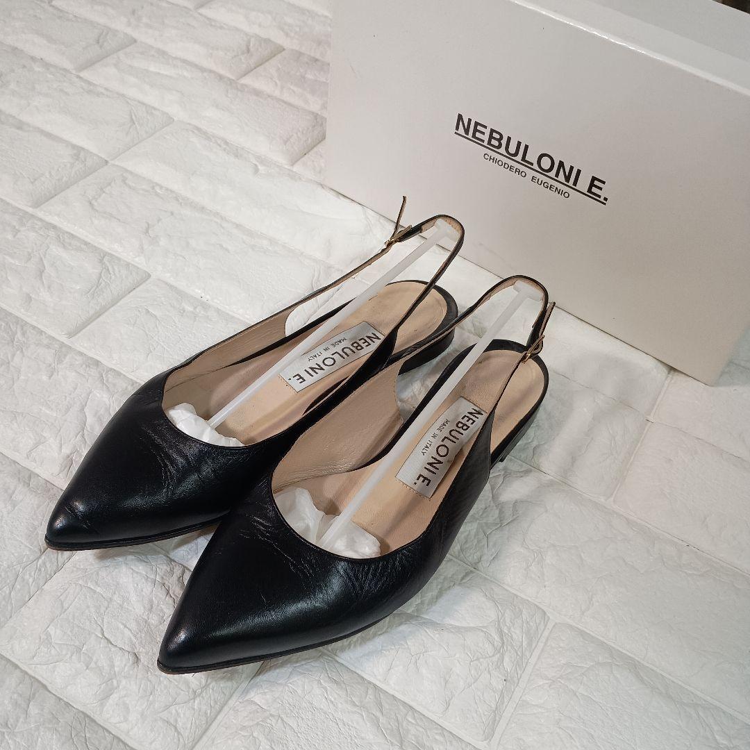 ネブローニ Nebuloni ミュール フラット 37 23.5cm sa03