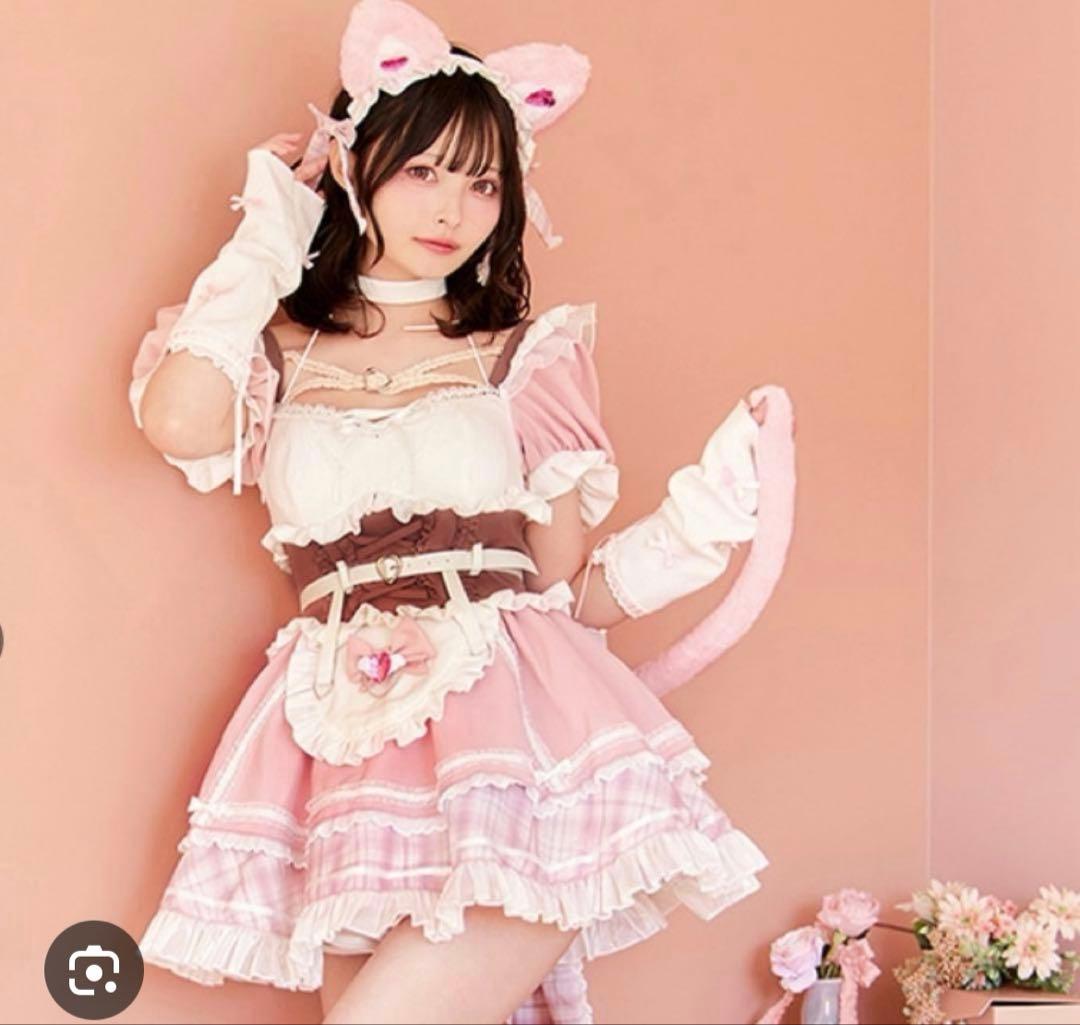 シ*ラ様 Malymoon ネコ耳メイド服 ピンク メイド　マリームーン