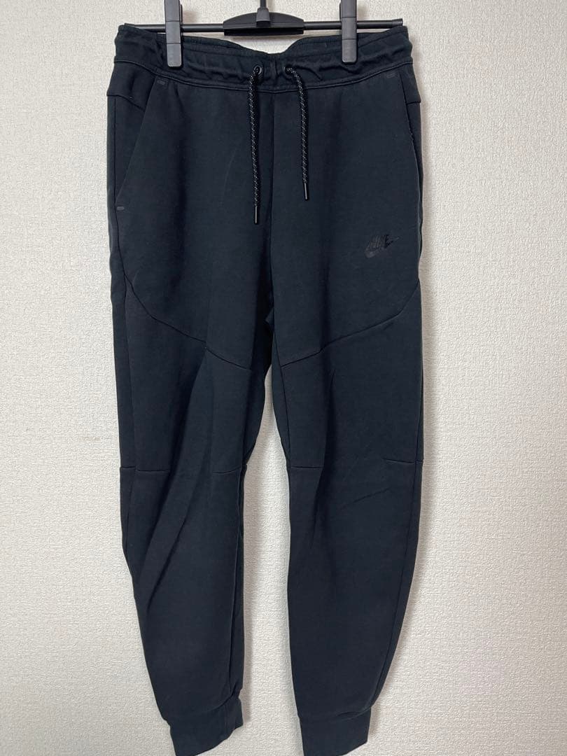 【希少】NIKE クルーネック版 テックフリース セットアップ 黒M 極美品
