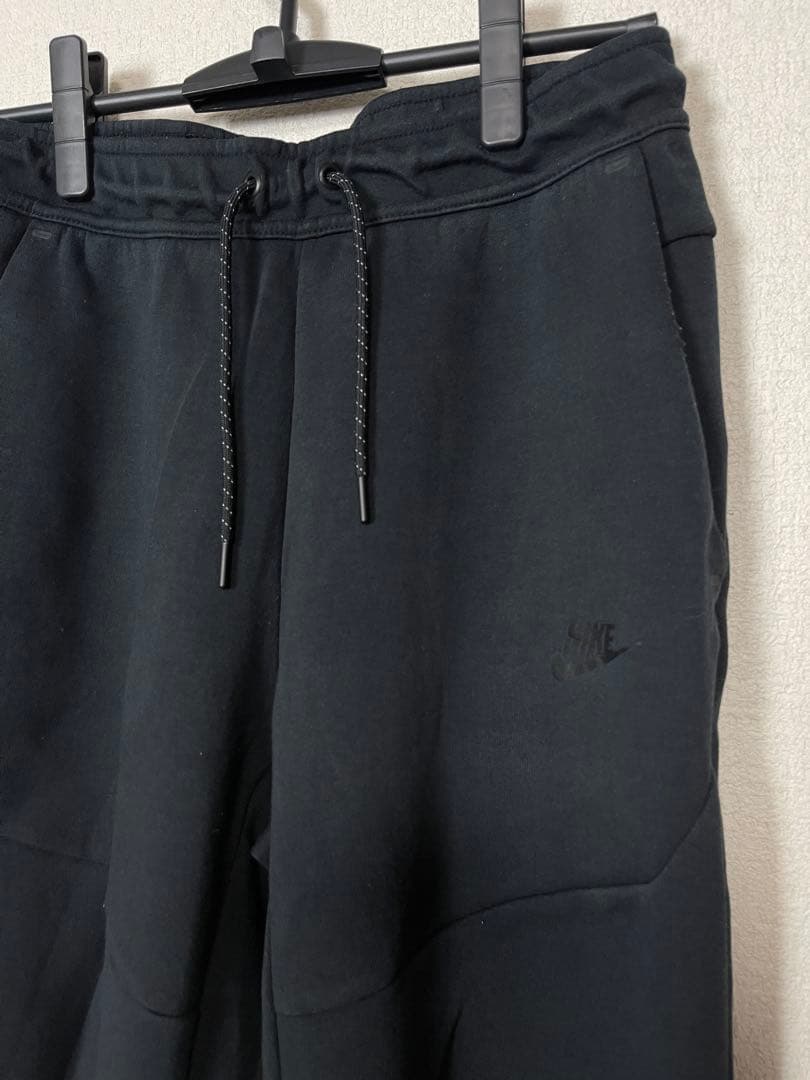 【希少】NIKE クルーネック版 テックフリース セットアップ 黒M 極美品