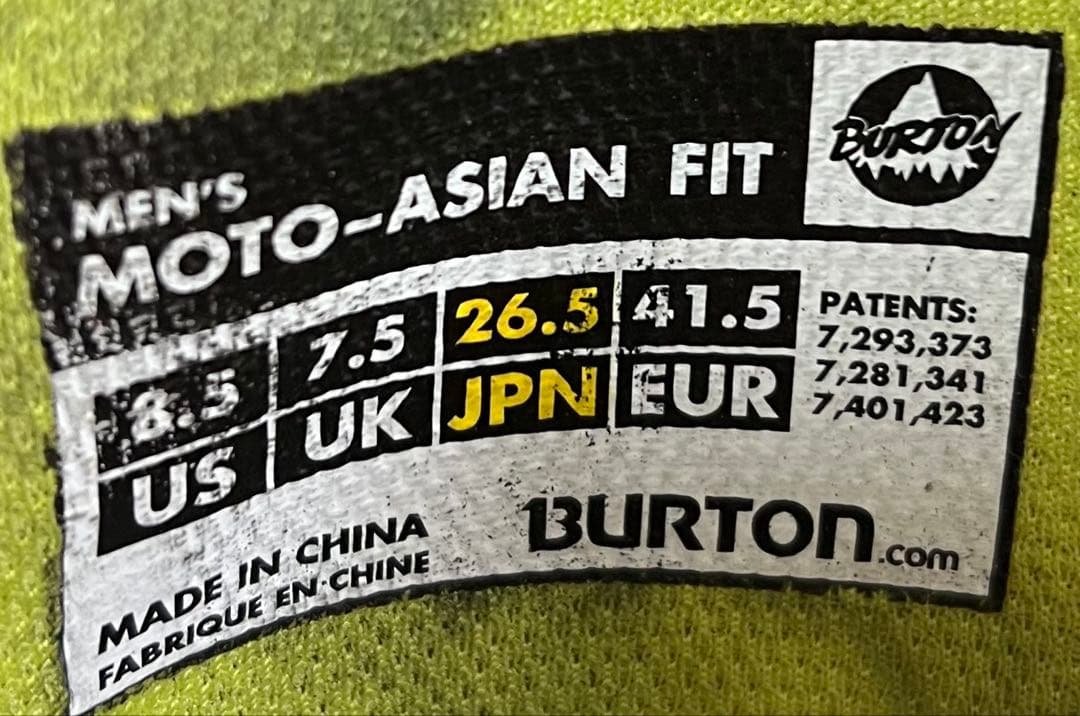 【即日発送】BURTON スノボブーツMOTO-ASIAN FIT 26.5cm