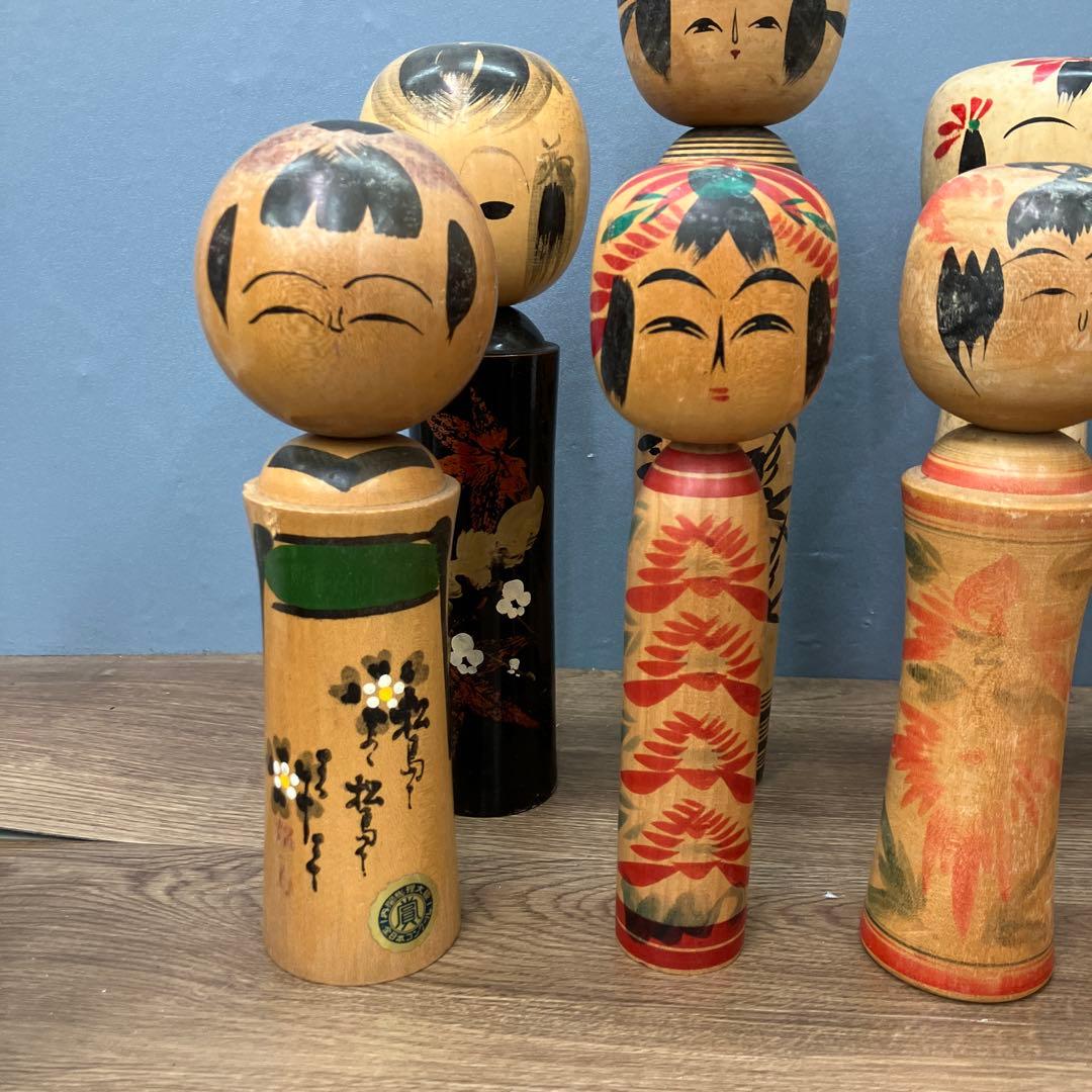 D-3 昭和レトロ 伝統こけし 16本セット 大量まとめ売り 作家物 銘あり