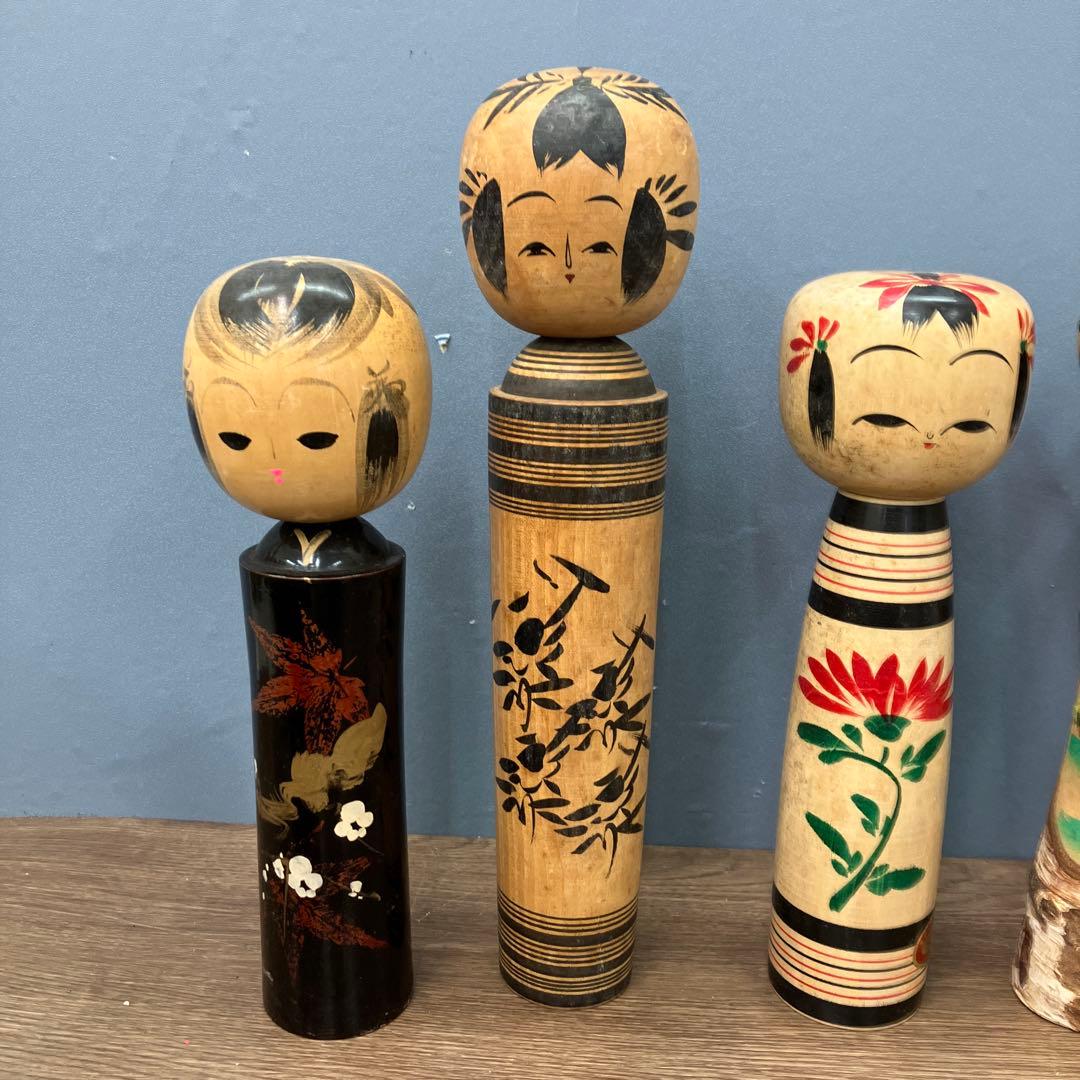 D-3 昭和レトロ 伝統こけし 16本セット 大量まとめ売り 作家物 銘あり