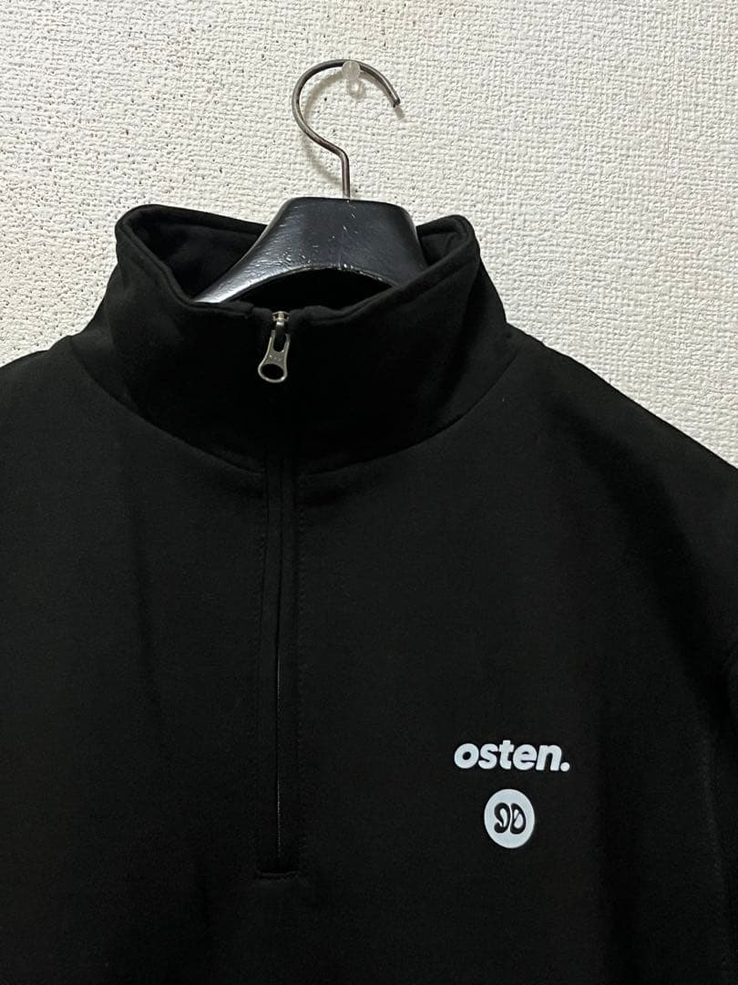 mid 90s club×osten.　ハーブジップ　スウェット　/M　ブラック