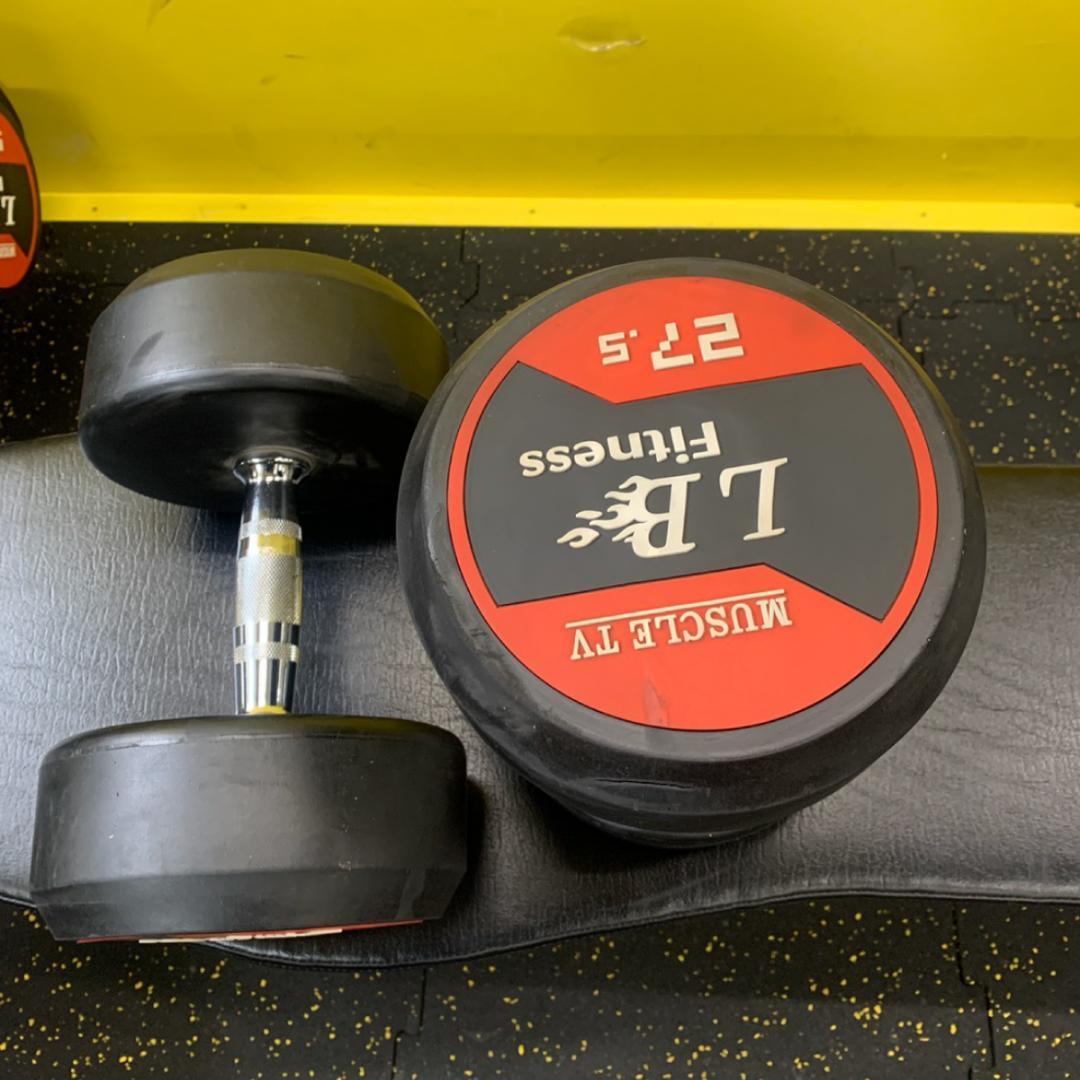 ラバー ダンベル 27.5kg × 2個 セット