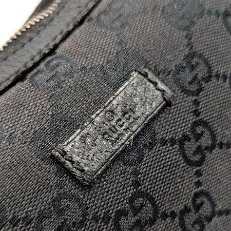 GUCCI グッチ GGキャンバス ショルダーバッグ ホーボー ブラック