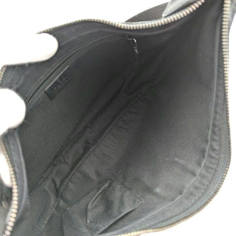 GUCCI グッチ GGキャンバス ショルダーバッグ ホーボー ブラック