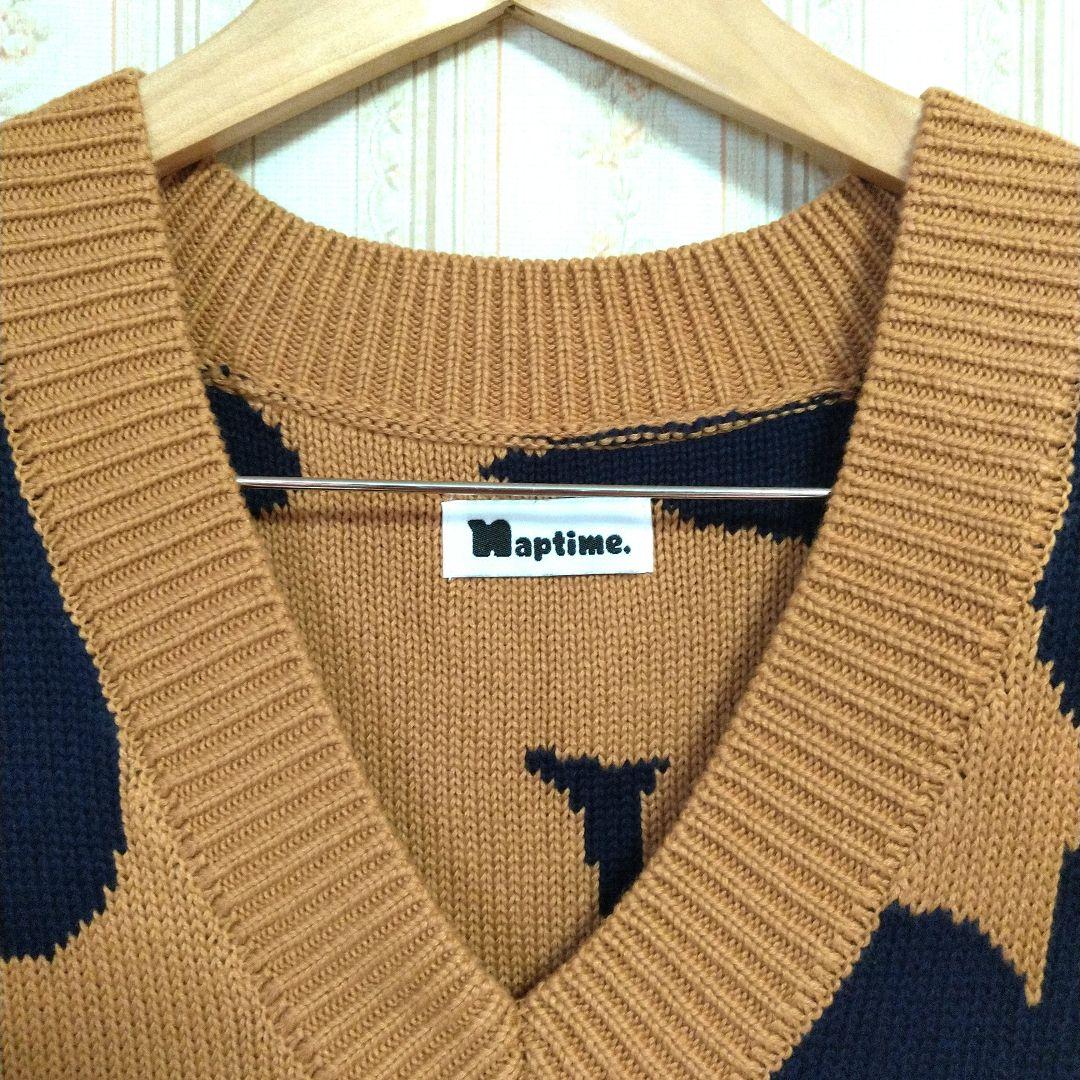 Naptime. 花柄 ニットベスト Mサイズ