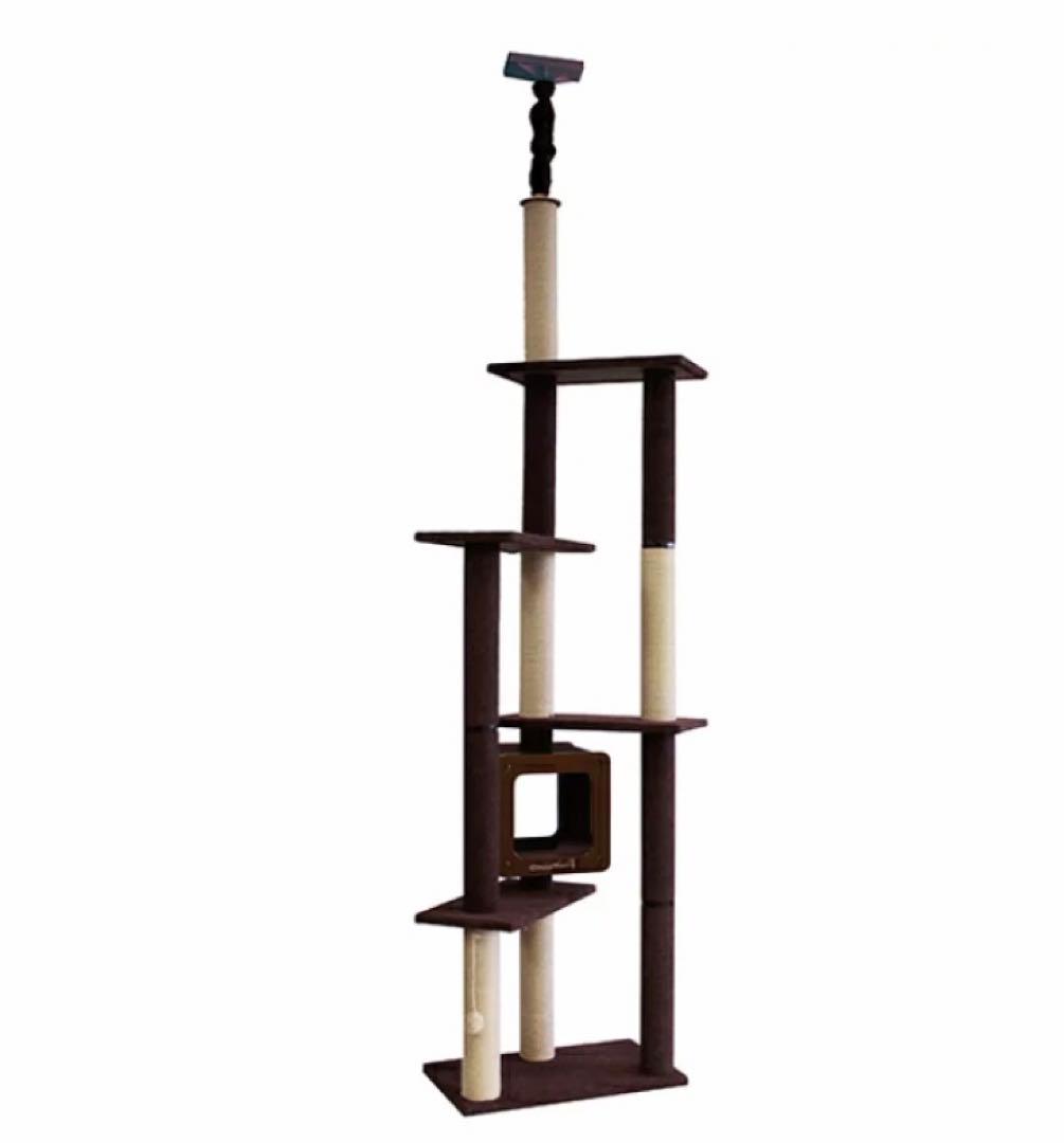 キャットタワー　ねこ　クリスマスプレゼント　モダンルームスクラッチ タワーダブル