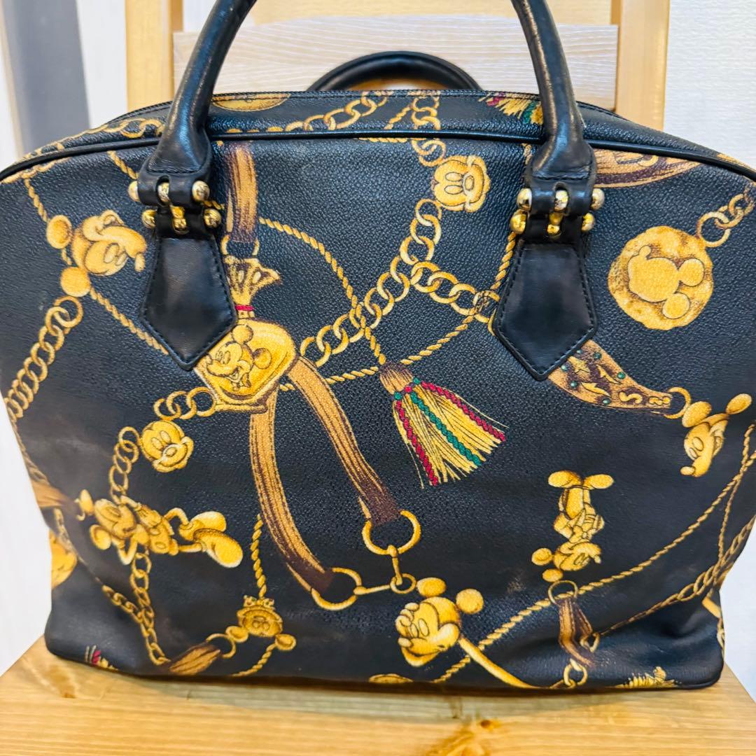 激レア PARTY-PARTY　ディズニー　ミッキー　ハンドバッグ 牛革