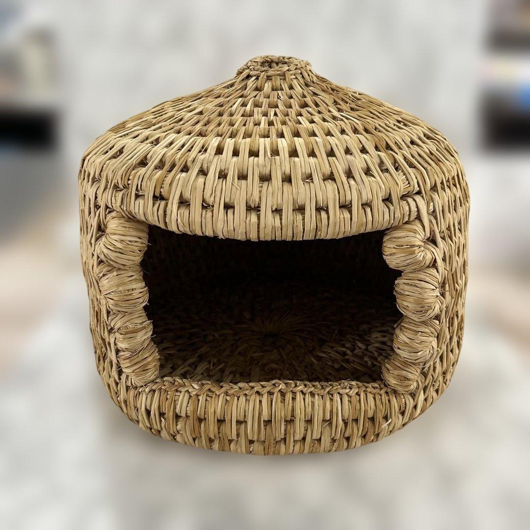 キャットハウス 天然素材 ドーム型　手作り　猫