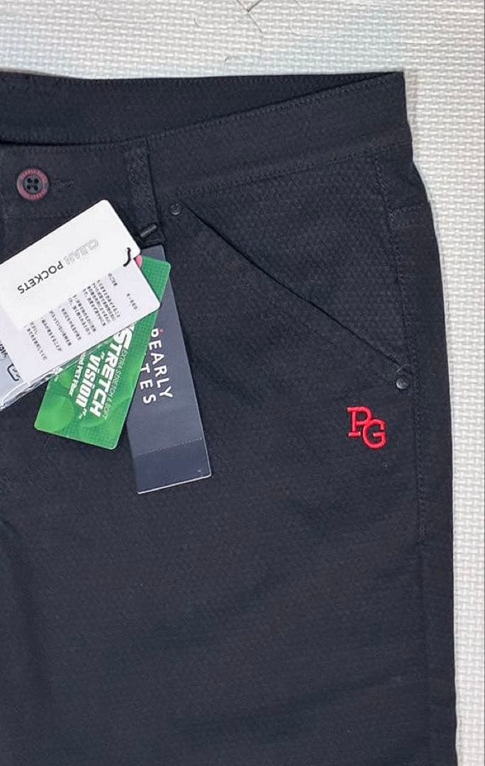 パーリーゲイツ ドビーピラミッド 表ピーチボンディング5Pパンツ（NAV／5）