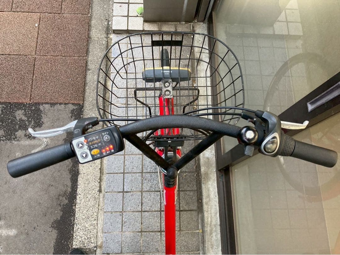 中古電動自転車 パナソニック エーガールズ 26インチ レッド 横浜 №3432