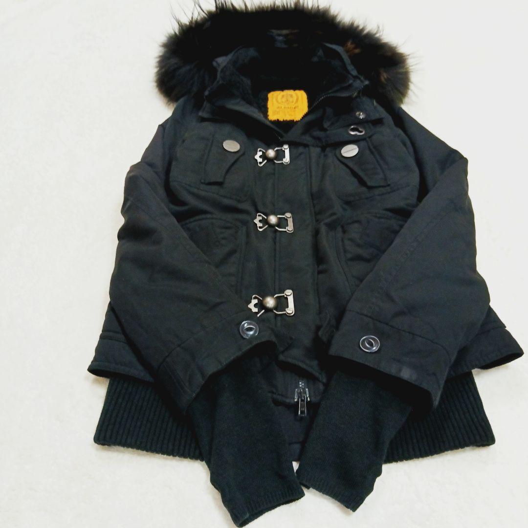 SLY スライ ラクーンファーモッズコート フェアリーグランジ ブラック Y2K