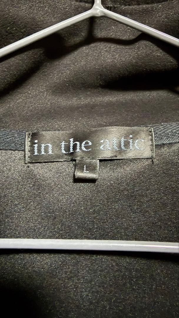 ih the atticベロア生地ダブルジップジャージ