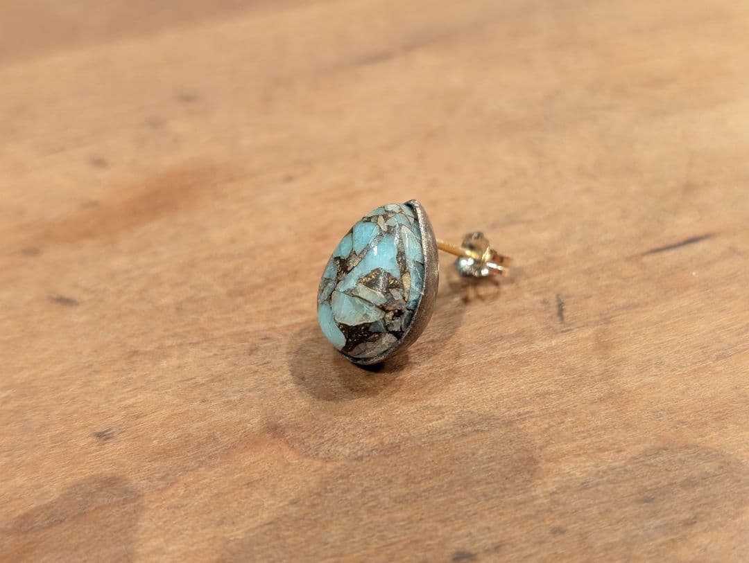 fruitsjolieフリュイジョリ　カッパーターコイズピアス