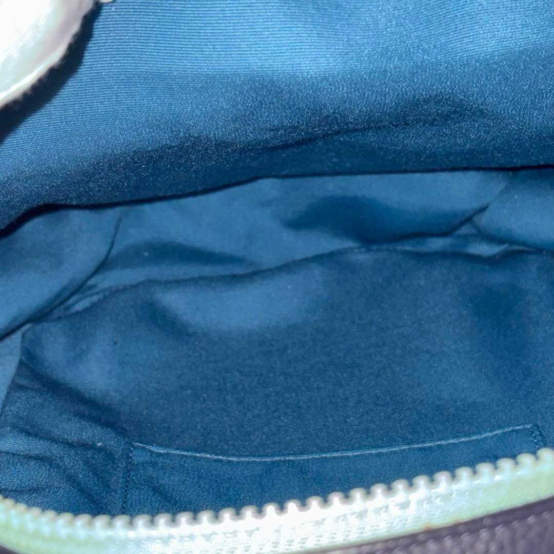 専用極美品　コーチ　ワンショルダーボディバッグ　ネイビー　レザー　ロゴワッペン