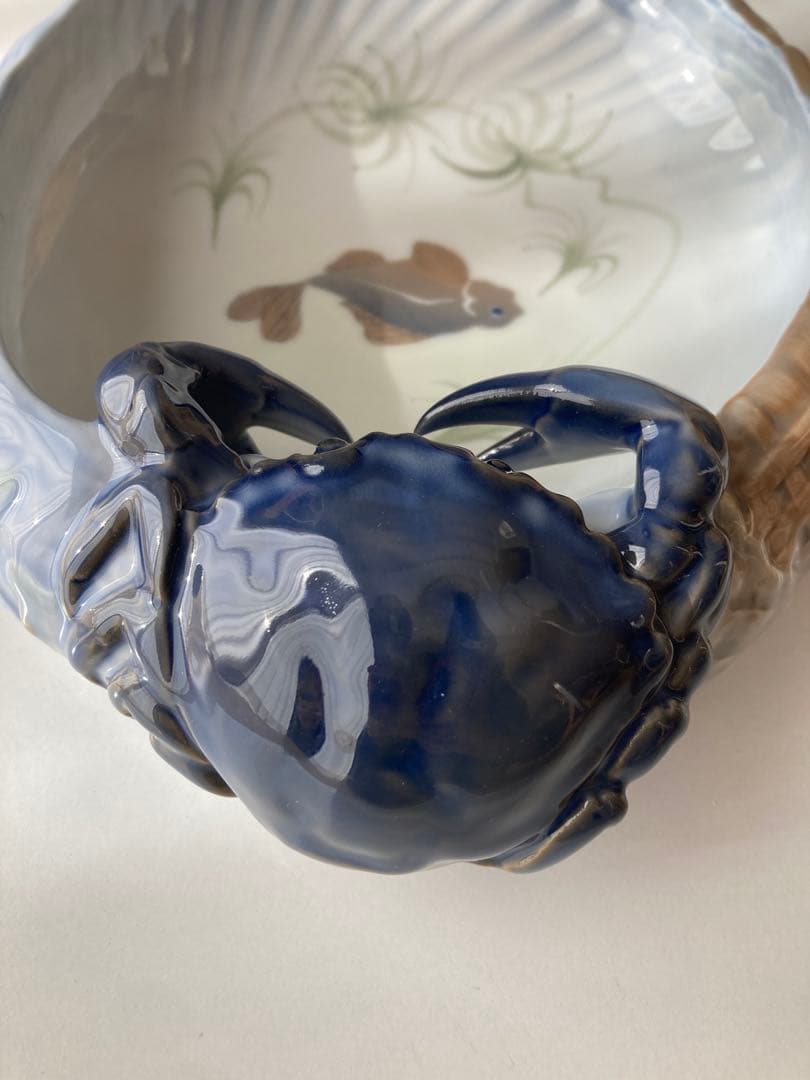 ロイヤルコペンハーゲン　クラブディッシュ　置物　蟹　アール・ヌーヴォー