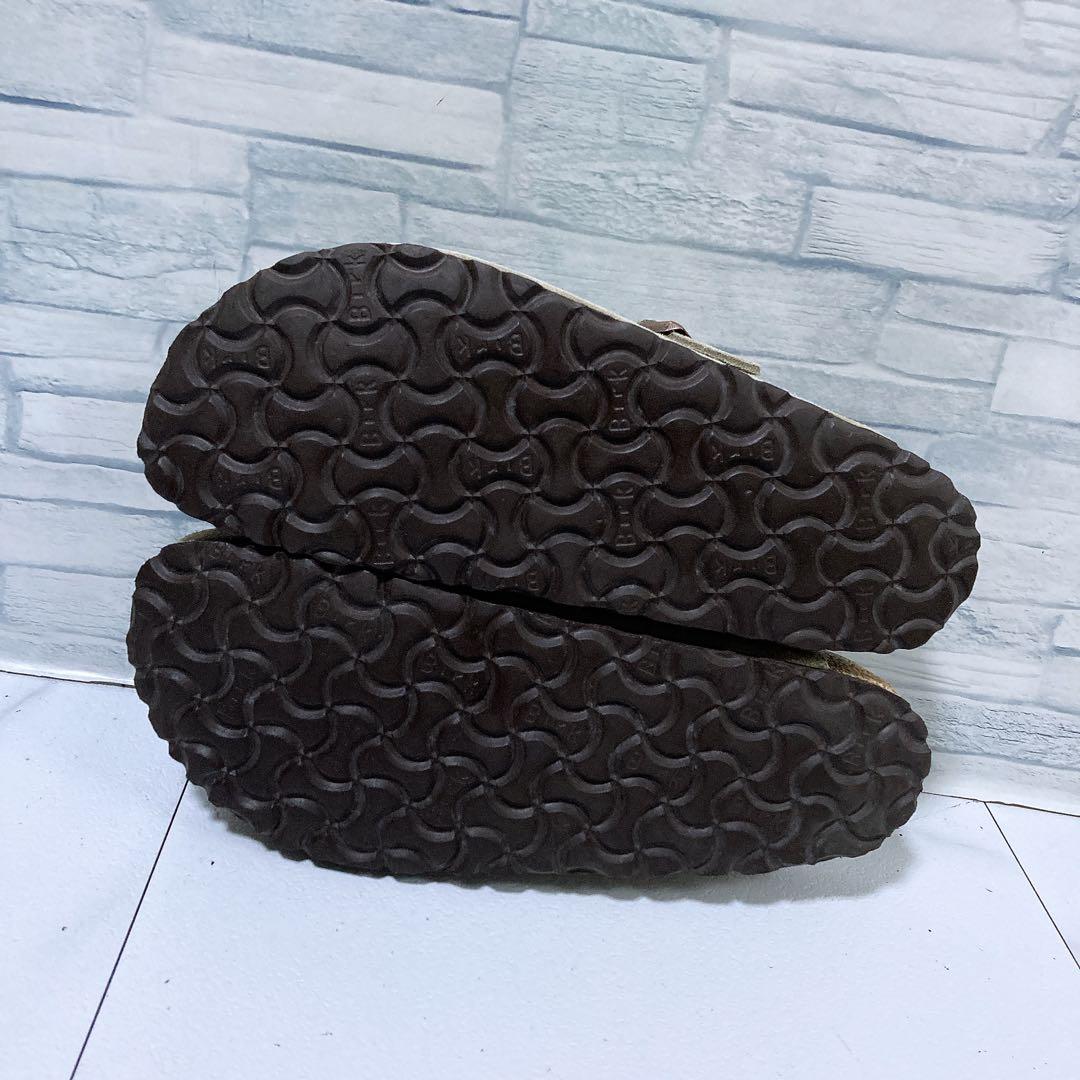 極美品 ビルケンシュトック ボストン トープ サボサンダル 24.5 ナロー幅