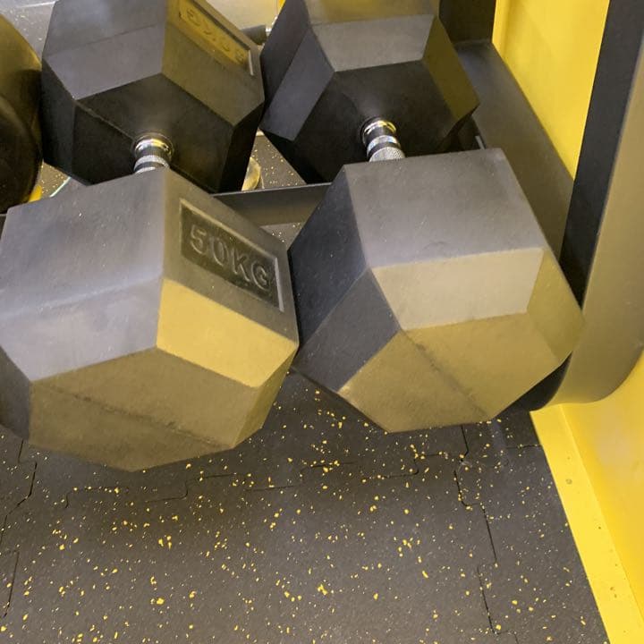 ラバーヘックス  ダンベル　57.5kg 2個