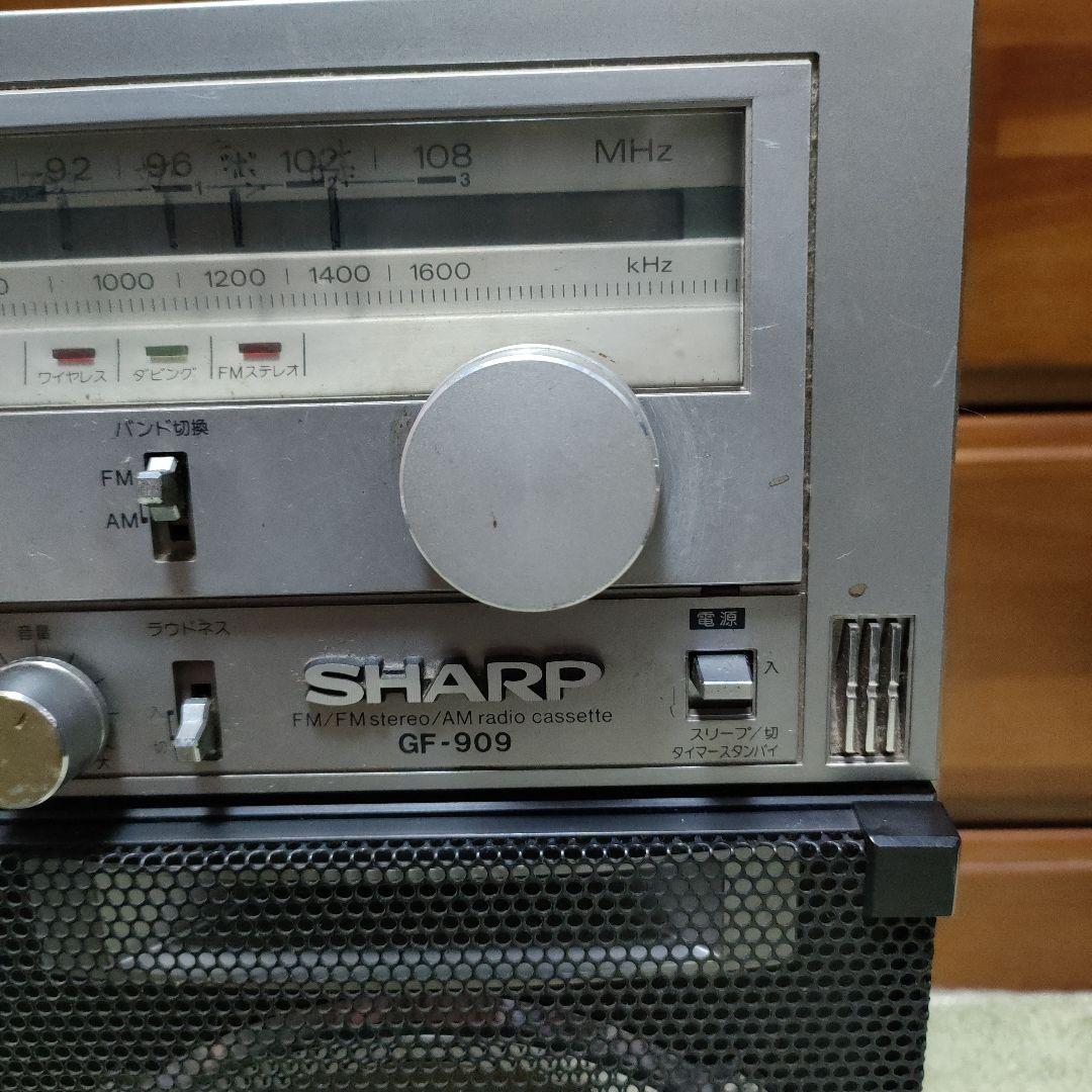 ジャンク品 SHARPシャープ THE SEARCHER-WGF-909ラジカセ