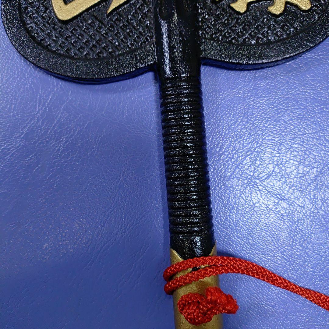 風林火山の軍配　武田信玄　鉄製軍配