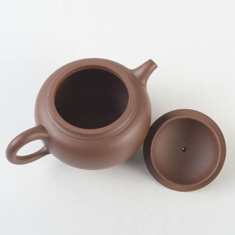 中国　紫砂　朱泥　急須　茶壷　在銘　V　9605