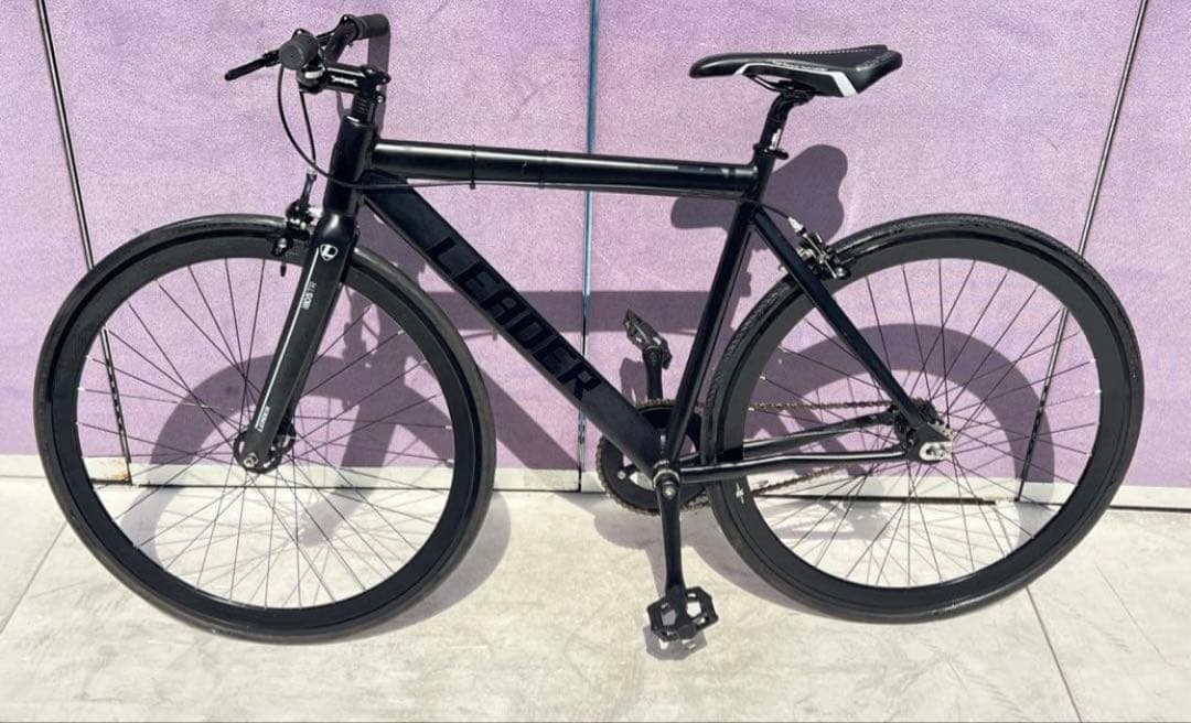 LEADER シングルスピードバイクブラック1805TR 状態良