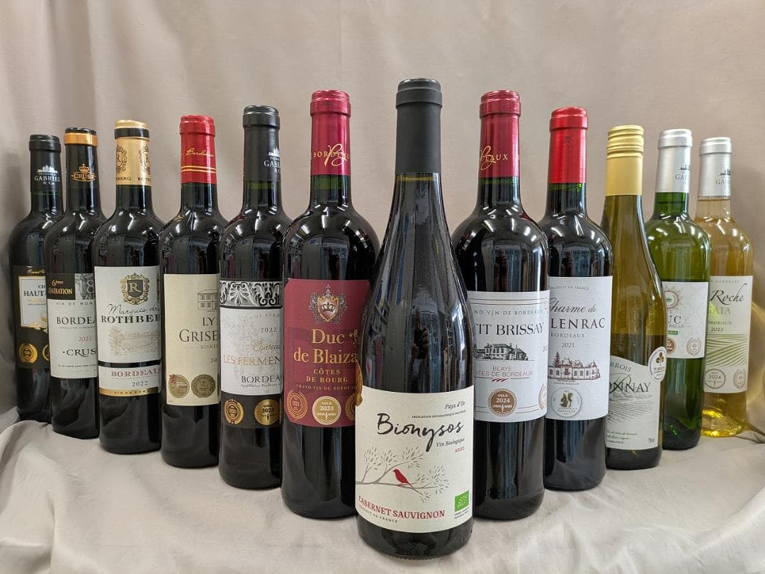 フランス金賞受賞　　赤白セレクション　12本セット　750ml