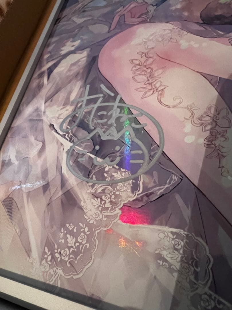 『国内流通25枚のみ』おにねこ先生直筆サイン入り X-ART製 オーロラアート