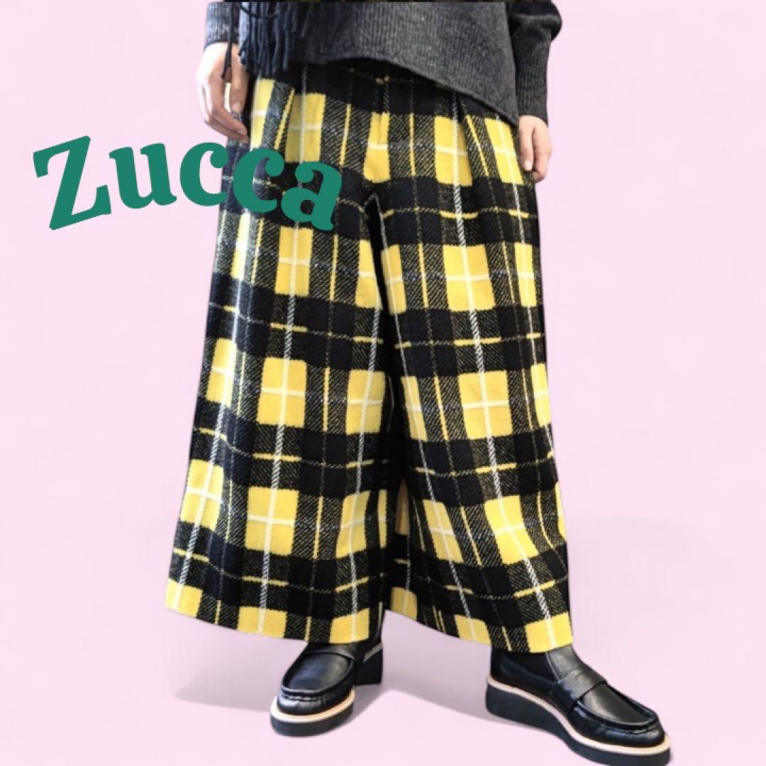 Zucca ズッカ　チェック柄 ガウチョパンツ　Mサイズ　暖かい生地♡