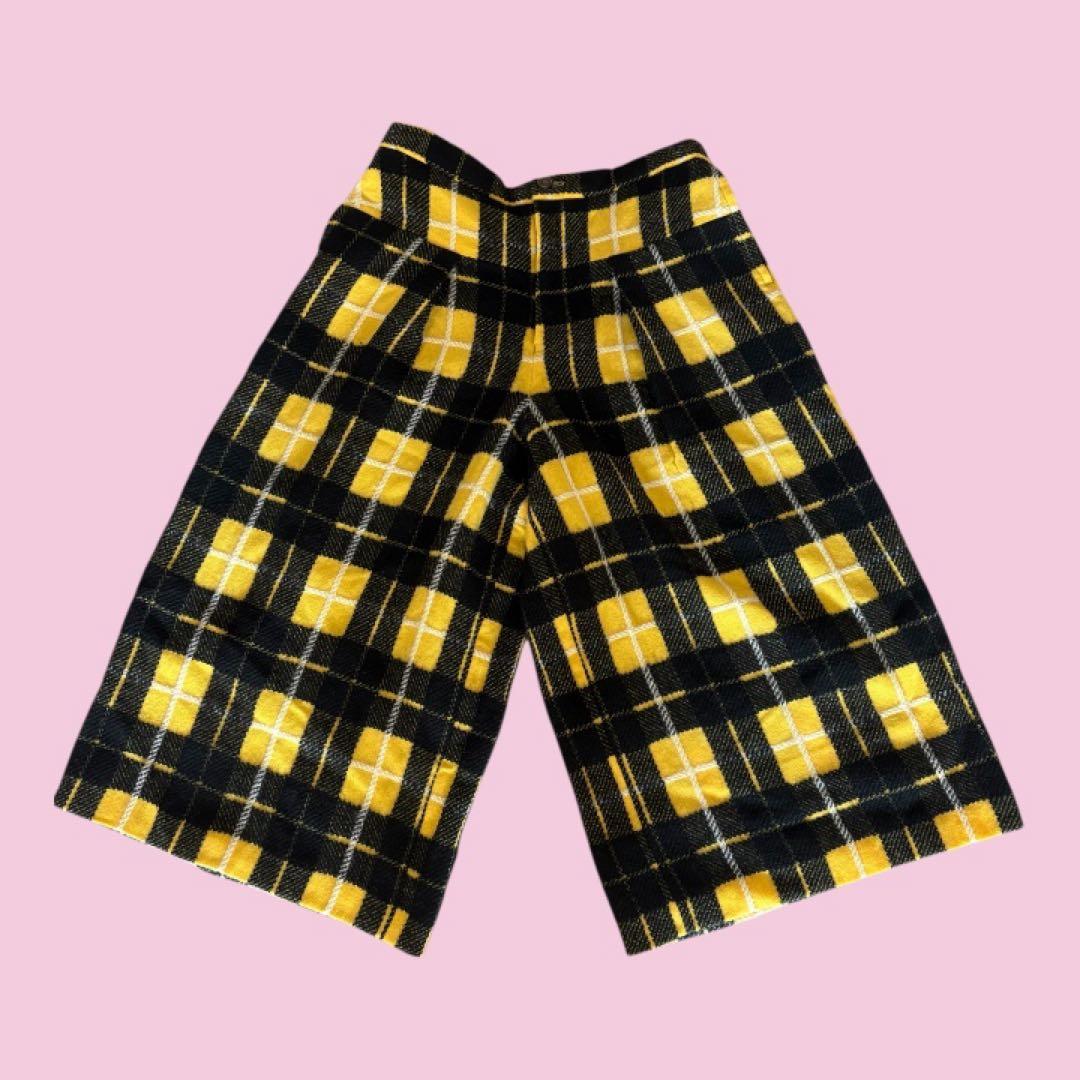 Zucca ズッカ　チェック柄 ガウチョパンツ　Mサイズ　暖かい生地♡