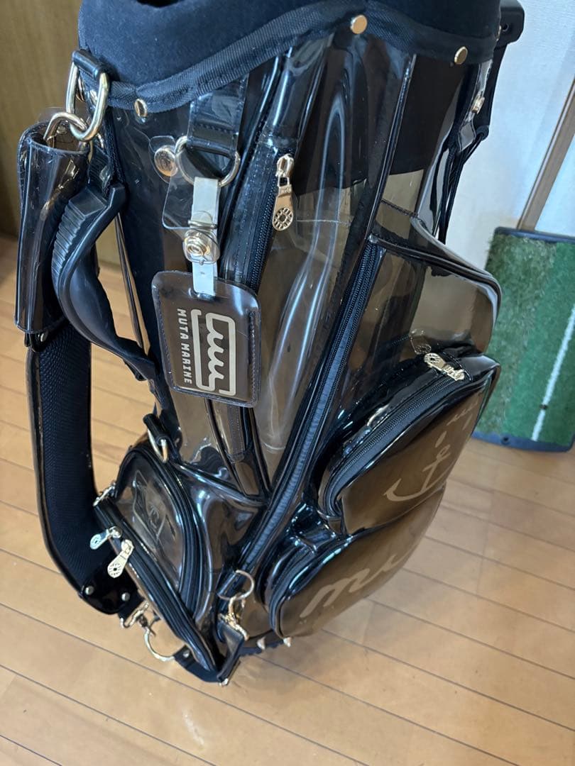 muta marine ゴルフバッグ・キャディバッグ スケルトン 黒/ゴールド