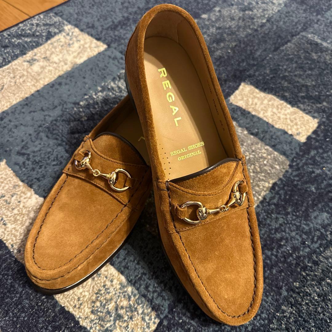 REGAL スエード ブラウン ローファー