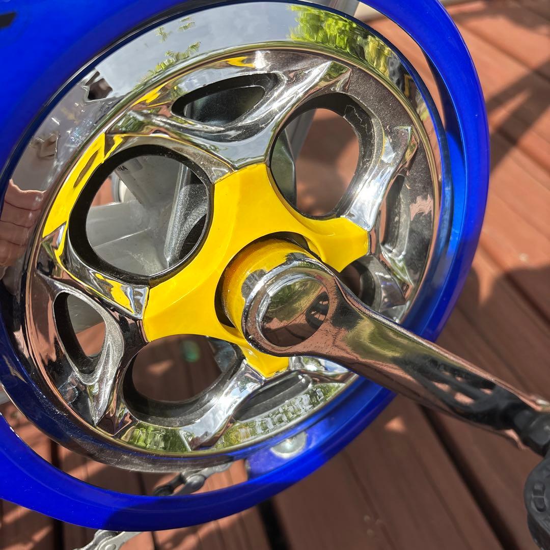 ブリヂストン 子供用自転車 青　24インチ　7段変速ギア