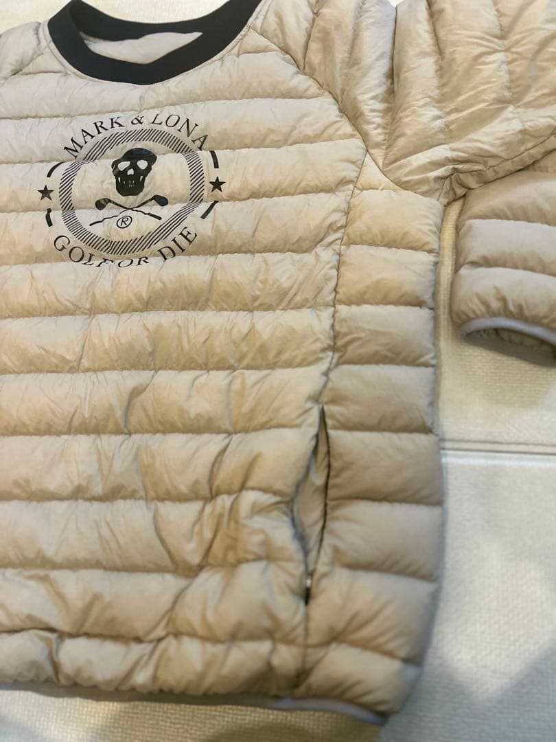 MARK & LONA ゴルフ用ダウンジャケット 上下ベージュ