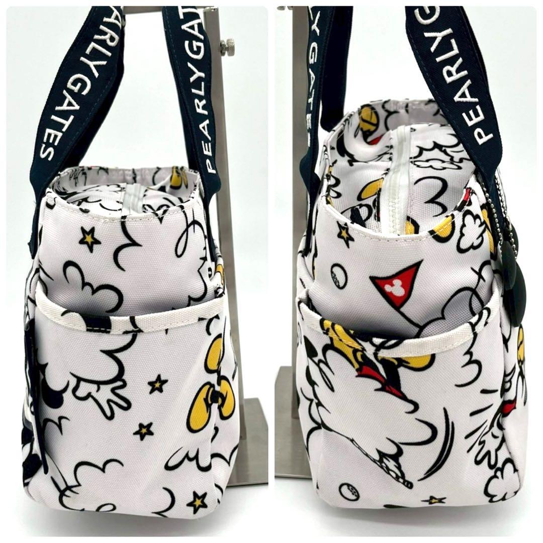 ★美品・入手困難！★パーリーゲイツ ハンドバッグ ディズニーコラボ ミッキー 白