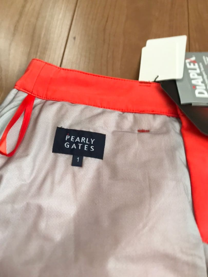 パーリーゲイツ レディース スカート 中綿 ダウン オレンジ サイズ1 【新品】