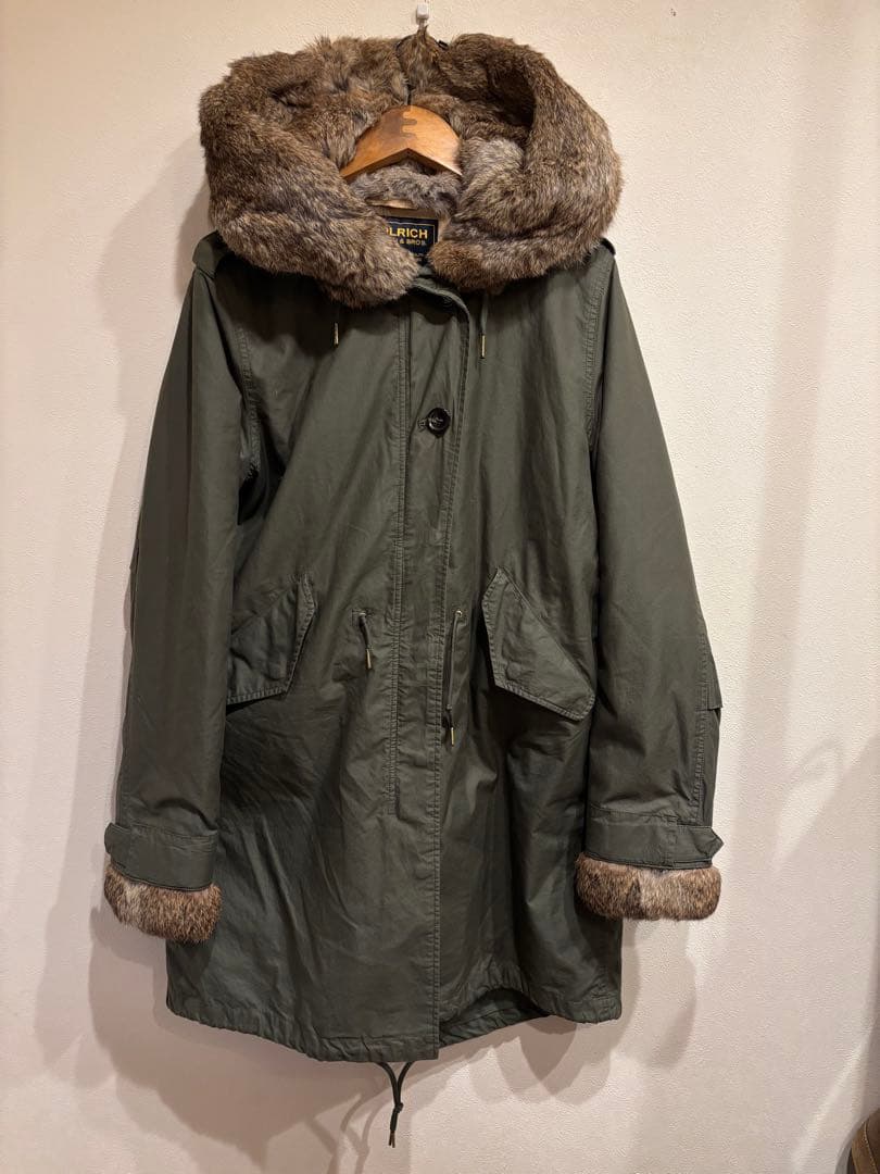 WOOLRICH ラビットファー　中綿ライナー　モッズコート