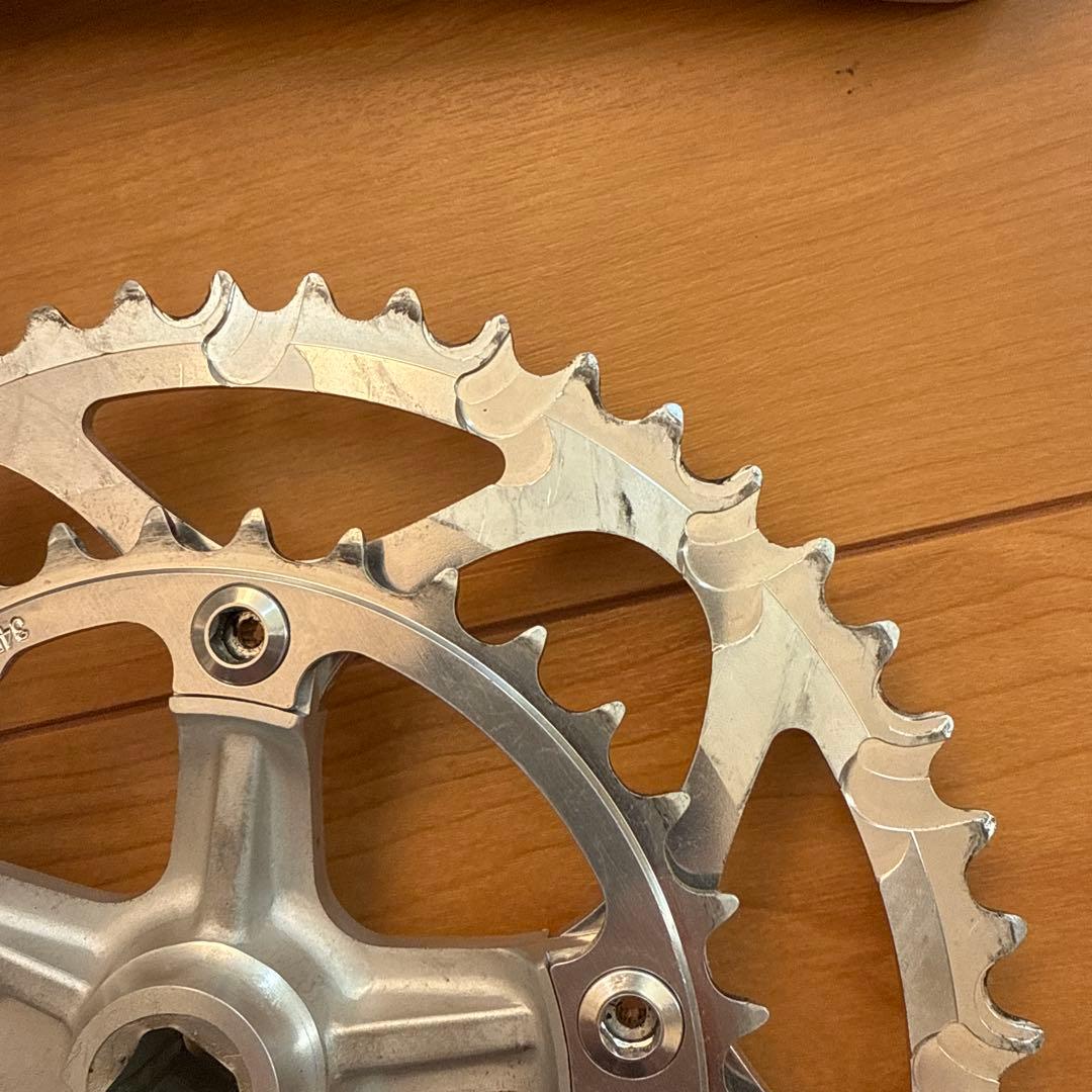 Sugino Might Tour クランクセット シルバー