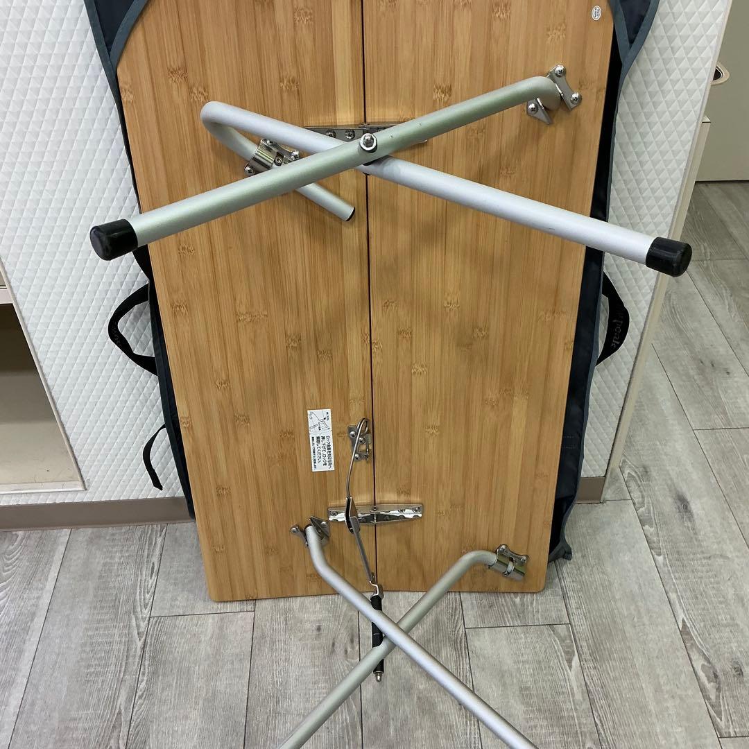 peak ワンアクションローテーブル竹