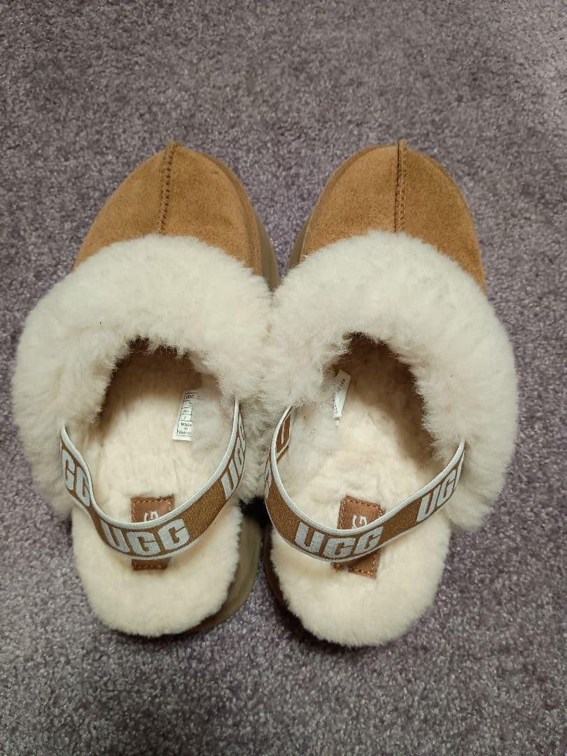 UGG スエードファー サンダル　ファンケット