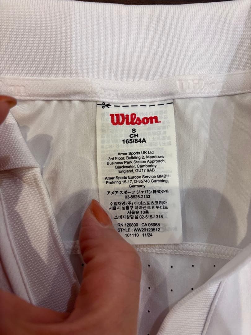 Wilson テニスドレス Sサイズ ホワイト