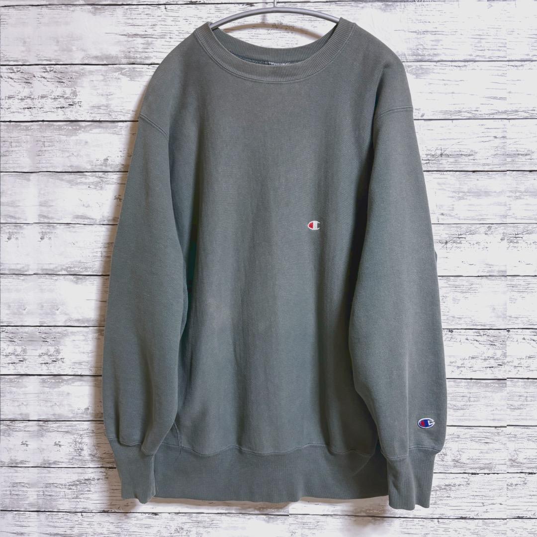 古着 championリバースウィーブ 90s USA製 目付き フェード XL
