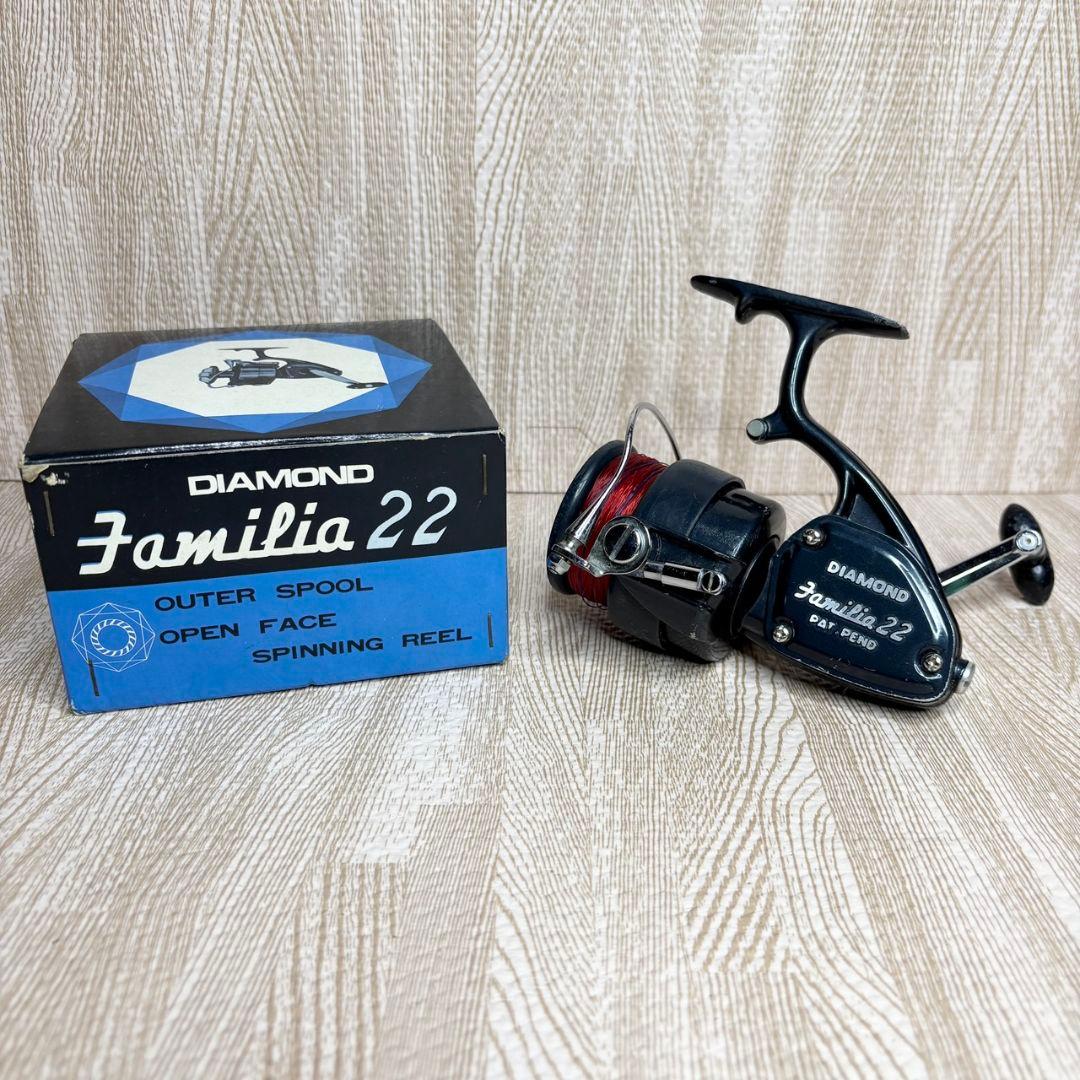 【激レア】大森製作所 ダイヤモンド ファミリア22 スピニングリール 釣具