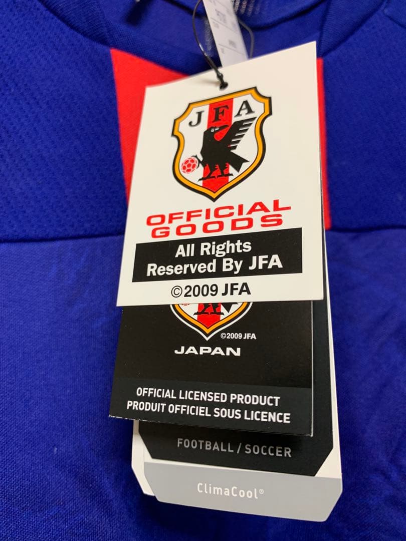 adidas 日本代表 サッカーユニホーム　2009年　JFA サムライブルー