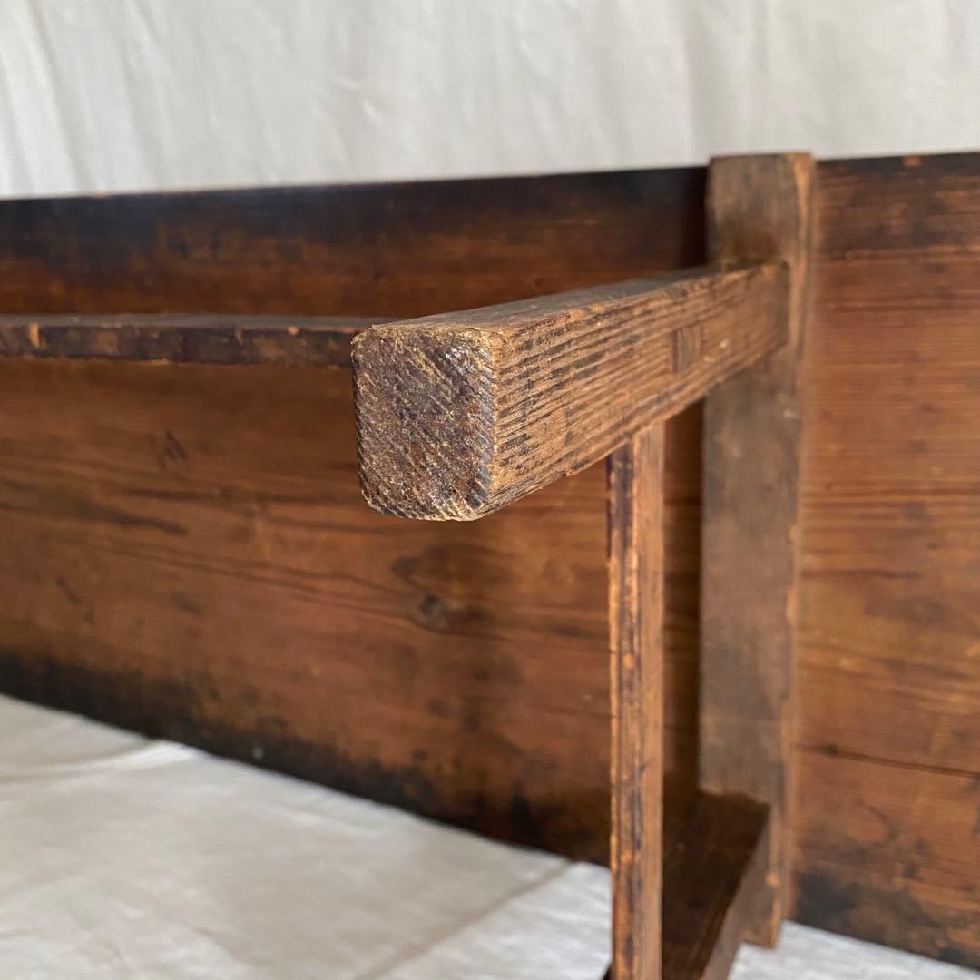 古い黒木の文机 アンティーク